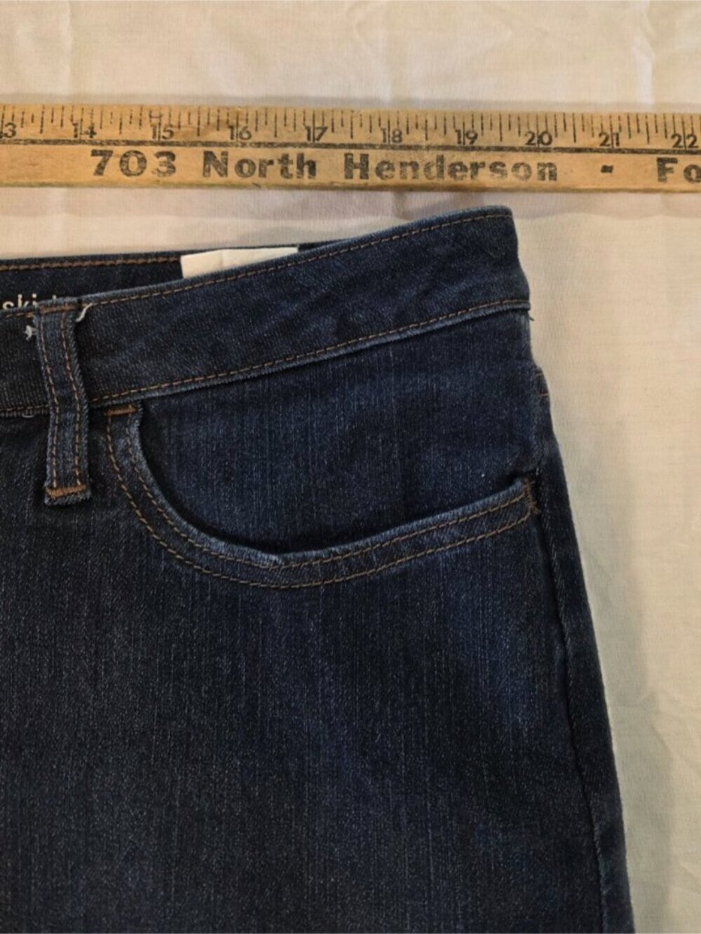 Denim Skort Women's Size 4 Blue - Picture 4 of 7